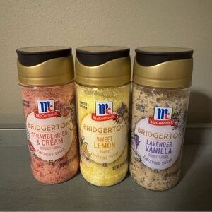 New McCormick Limited Edition Bridgerton Finishing Sugars Set